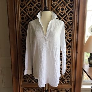 GAP white linen shirt